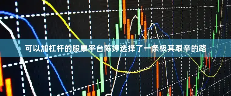 可以加杠杆的股票平台陈婷选择了一条极其艰辛的路